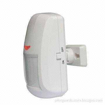 Wireless PIR Detector with Fire-proof ABS Housing, Alarm Output or NO/NC Optional, OEM, ODM Services